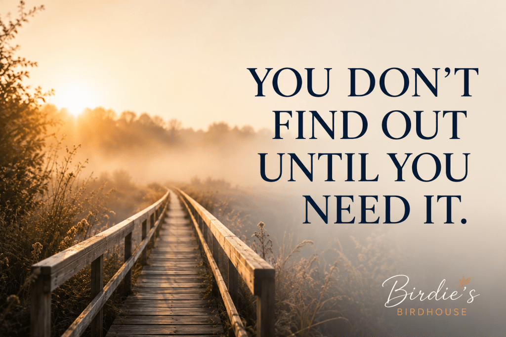 You Don’t Find Out Until You Need&nbsp;It